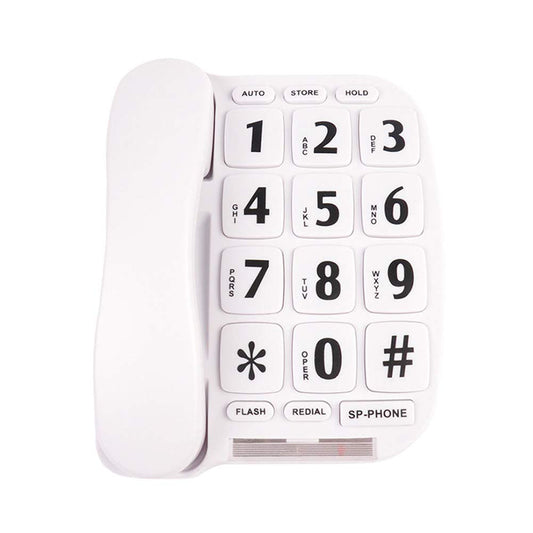 KerLiTar Elderly Phones Landline Telephone with Large Numbers Senior Phone for Vision Impaired Aid Home House Phones for Seniors Amplified Phone