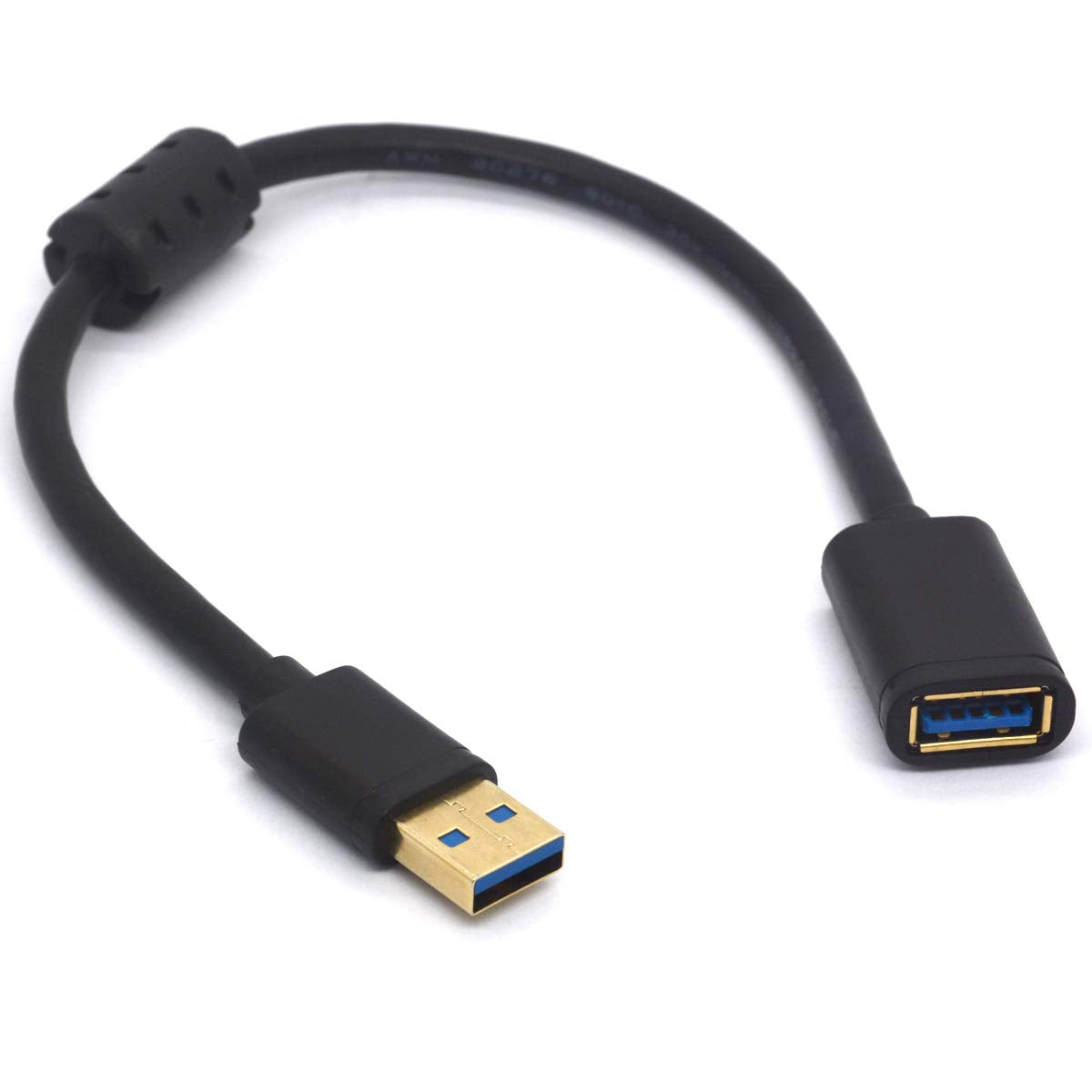 PIIHUSW EMI Free USB 3.0 Male to Female Cable with Ferrite Bead Anti-Interference for Scanner, Camera ect on Enviroment (30cm)