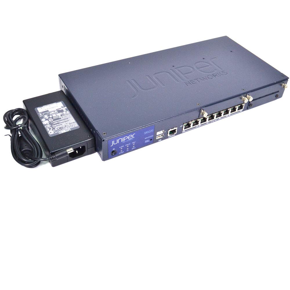 Juniper SRX220 Services Gateway - 8 Ports - Management Port - 2 Slots - Gigabit Ethernet - 1U - Rac