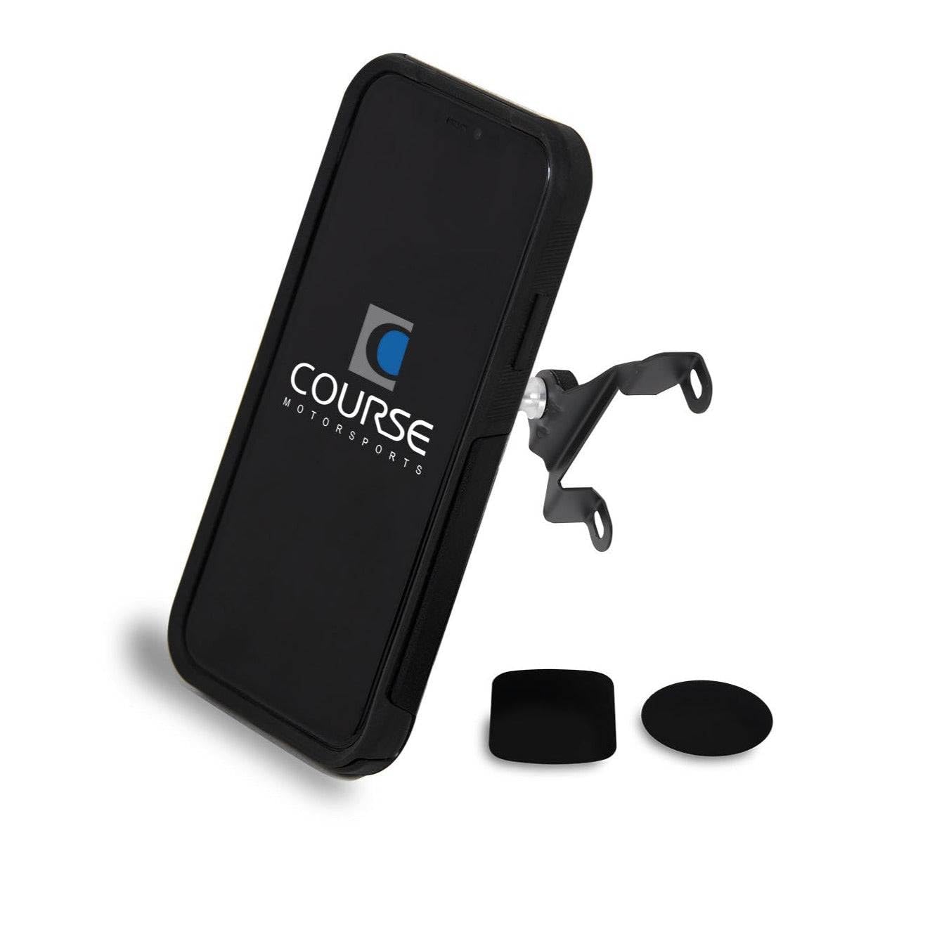 Course Motorsports Direct Fit Phone Mount - Ford F250/F350/F450/F550 (2014-2016) with Navigation - Left or Right - Wireless Charger Compatible
