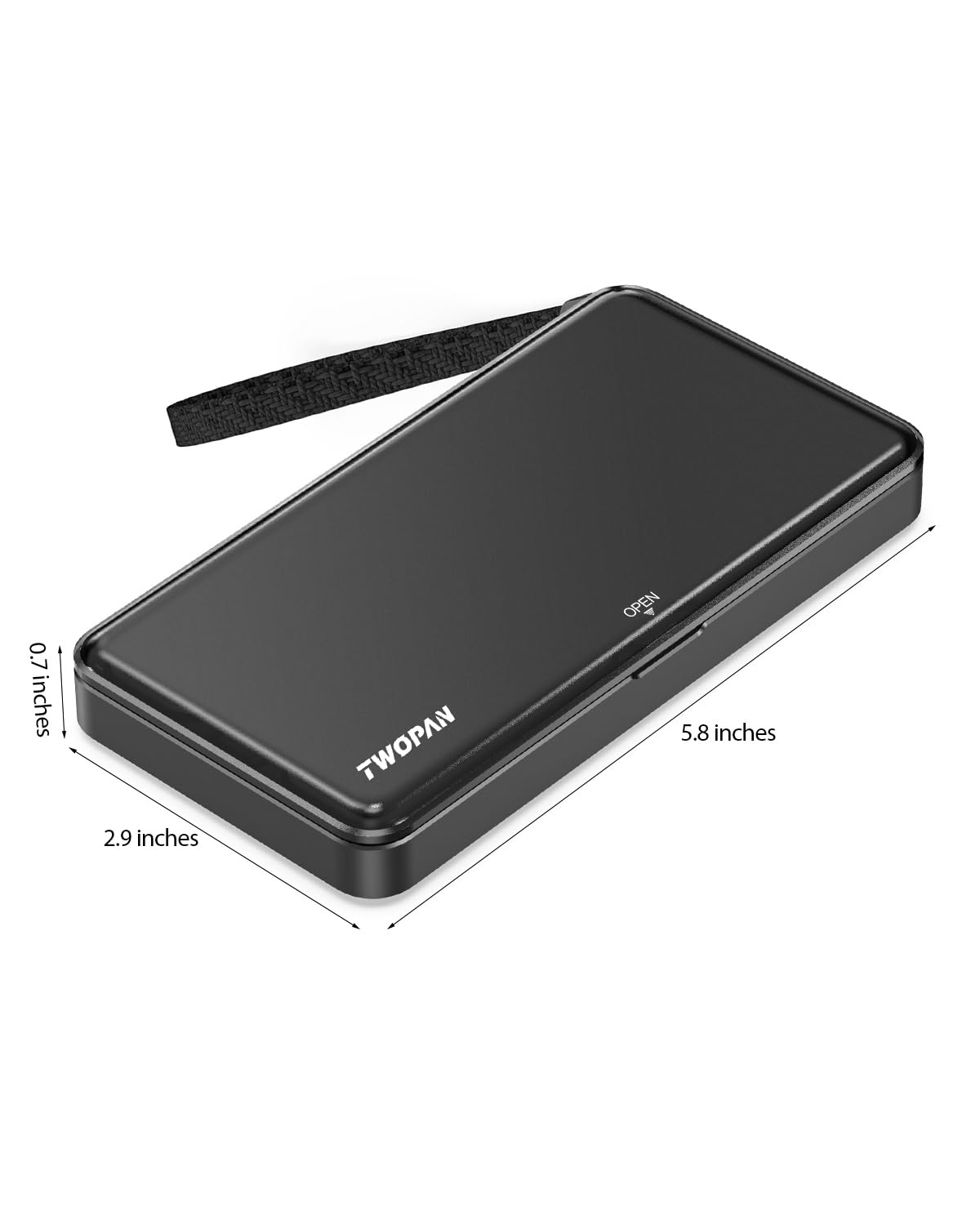 TWOPAN Portable iPhone SSD Travel Case Protective Storage Cover, Designed Mag-Safe iPhone External SSD Hard Drive 1TB 2TB 512GB (Only Case)