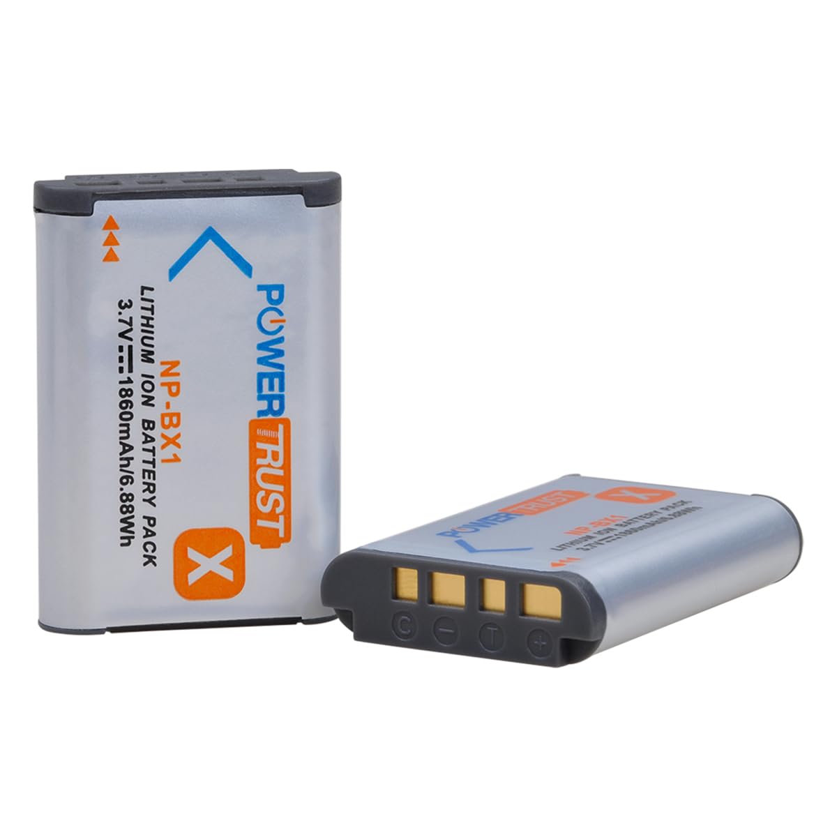 PowerTrust 3X NP-BX1 Battery for Sony NP BX1/M8 Cyber-Shot DSC-HX80 RX1 RX1R RX100 RX1RII H400 HX300 HX50V HX90V WX300 WX350 HDR-AS10 Cameras