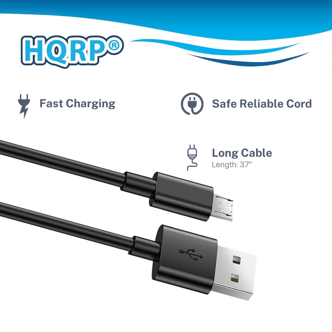 HQRP USB to Micro USB Charging Cable Compatible with Blink XT Home Security Camera System/Blink Sync Module