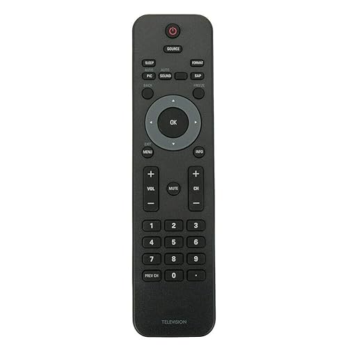 New Remote Control for Philips TV 32PFL3504D/F7 19PFL3504D/F7 42PFL3704D/F7 22PFL3504D/F