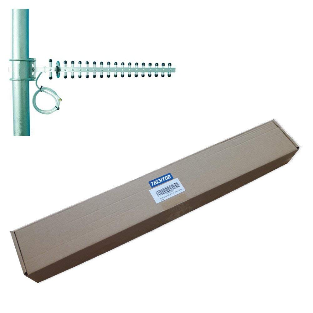 TECHTOO WiFi Antenna 2.4GHz 18dBi High Gain Yagi Directional Antenna Booster with RP-SMA Connector for Network Router/Reapter/USB Adapter/Extension