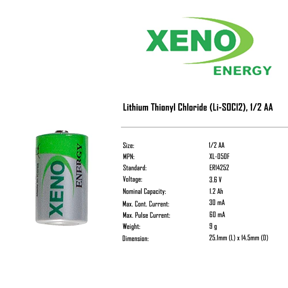 Xeno Energy XL-050F 1/2 AA 3.6V Lithium Battery