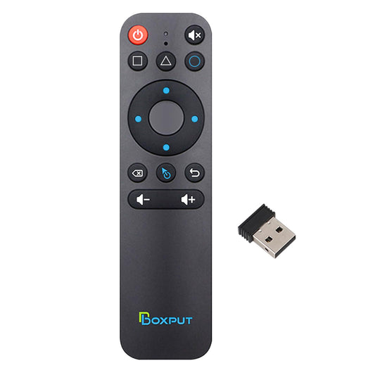 BOXPUT BPR1S Plus Air Mouse Remote 2026 New BT & 2.4G RF Replacement Remote with USB Receiver and Voice Control Supports 6-Axis Gyro IR Learning