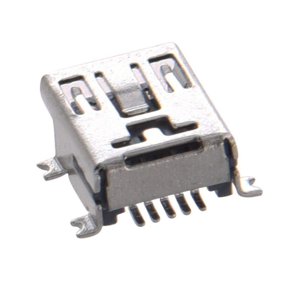 bnafes 10 Pcs Mini USB Type B Female Port 5-Pin 180 Degree SMD SMT PCB Jack Socket