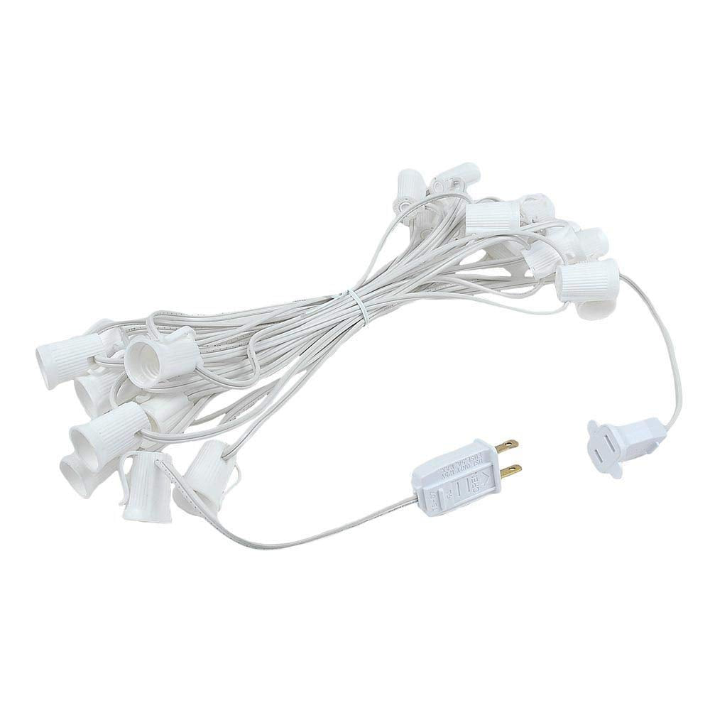 Novelty Lights 25 Foot C9 LED Outdoor Patio Christmas String Light Set
