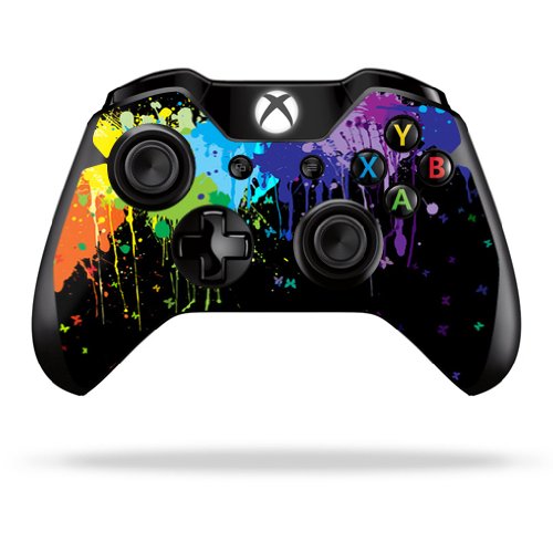 MightySkins Skin Compatible with Microsoft Xbox One or One S Controller - Splatter | Protective, Durable, and Unique Vinyl wrap Cover | Easy to Apply
