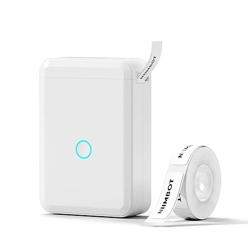 NIIMBOT D110 Label Maker Machine with Label, Small Label Printer Bluetooth Connection Multiple Templates Available for Phone Easy to Use for Office