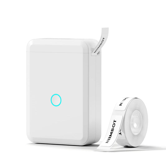 NIIMBOT D110 Label Maker Machine with Label, Small Label Printer Bluetooth Connection Multiple Templates Available for Phone Easy to Use for Office
