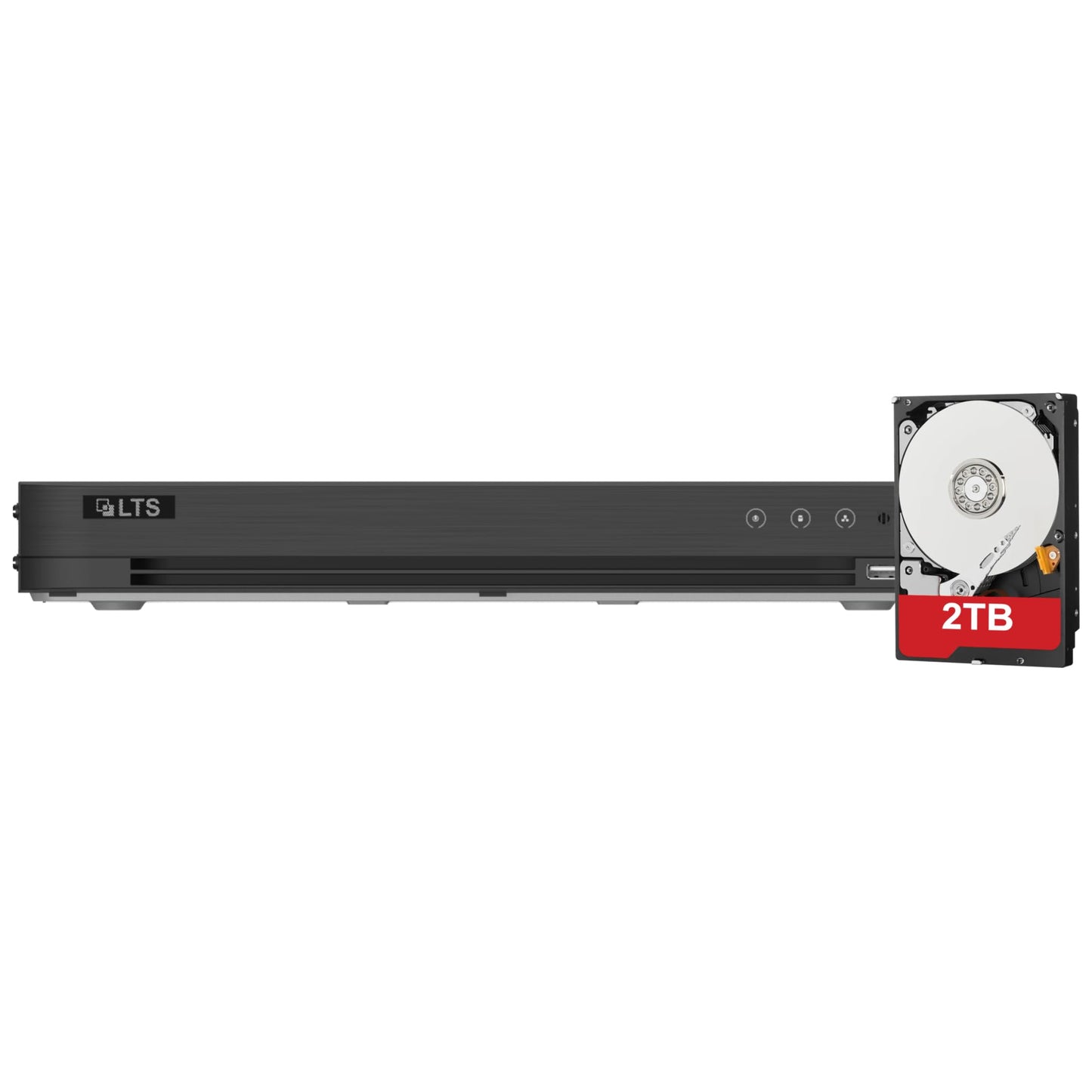 LTS LTD8308K-ETC-2TB, Platinum Professional Level 8 Channel HD-TVI DVR, 1U, SATA up to 6TB, 2TB Pre-Installed Storage