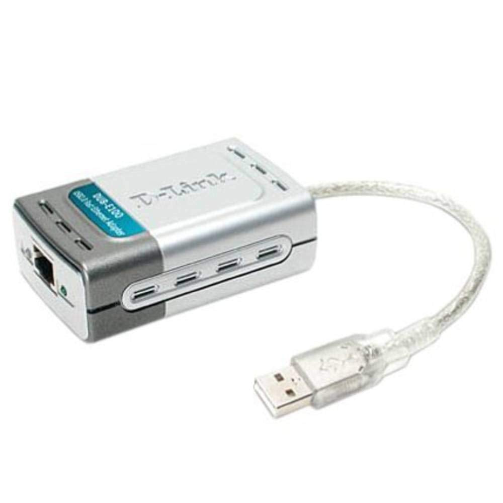 D-Link USB Ethernet Adapter, High Speed Network PC Desktop USB 2.0 Fast (DUB-E100)