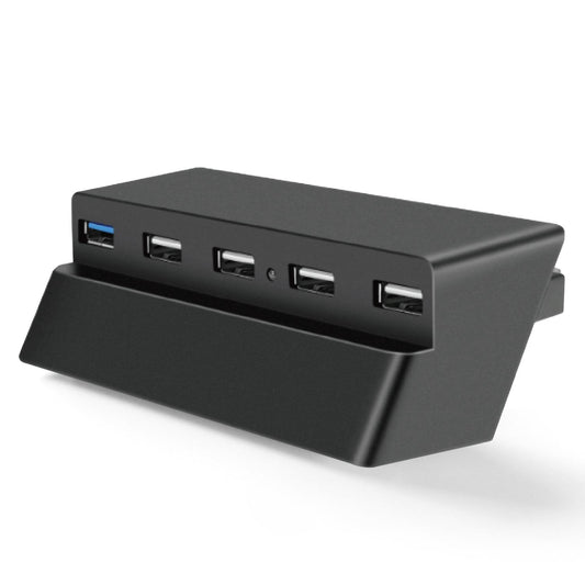 TNP 5 Port USB Hub for PS4 Slim Edition - USB 3.0/2.0 High Speed Extender Adapter Accessories Expansion Hub Connector Splitter Expander