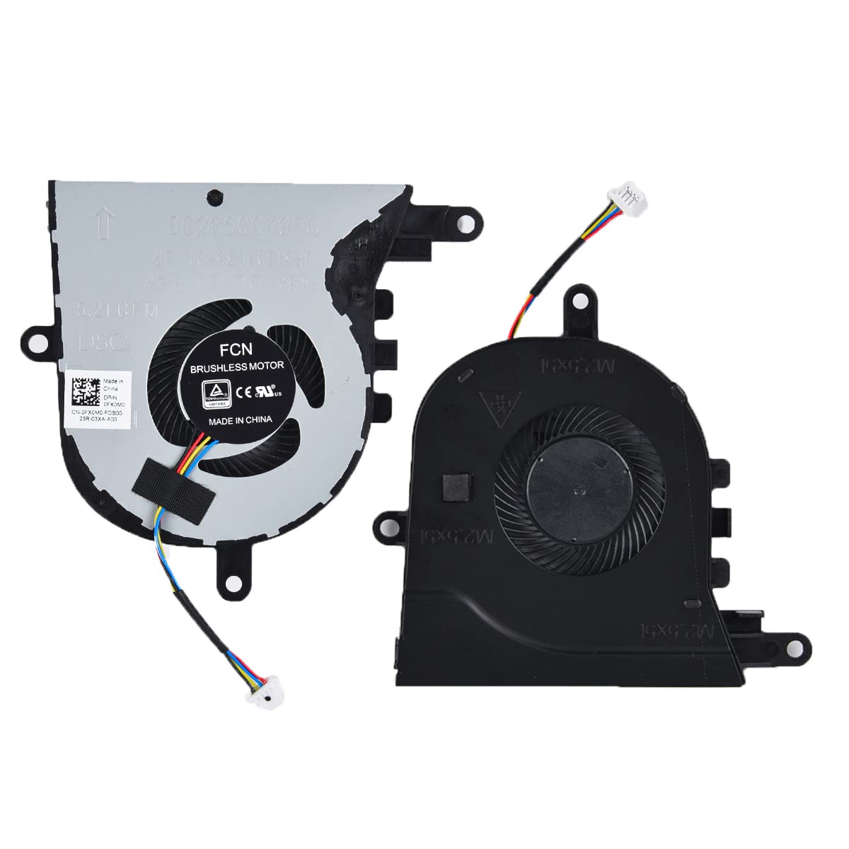 Replacement CPU Cooling Fan for Dell inspiron 15 5570 5575 3580 3593, inspiron 17 3780 3793, Latitude 3590 L3590 E3590 Series Laptop P/N: FX0M0 0FX0M0