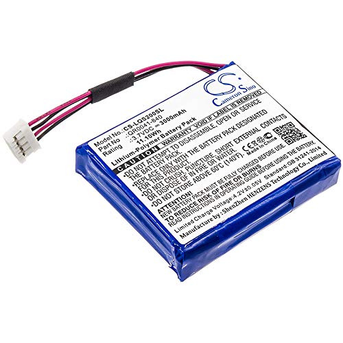 BORNMIO Replacement Battery for Qolsys IQ Panel 2 QR0041-840 SP584646-1S2P (3000mAh)