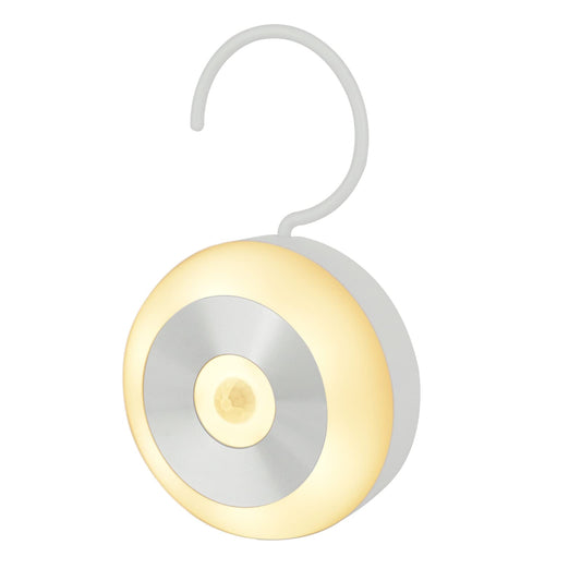 Iwinna Motion Sensor Night Light, Smart Night Light for Kids, LED Stairs NightLight Stick-On Closet Light Wall Motion Activated Lamp Warm White Light