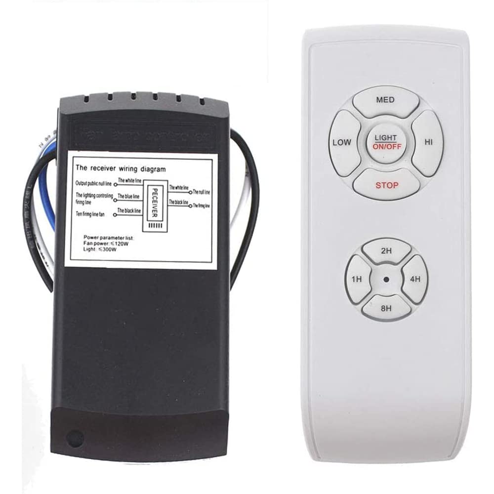 LUOLAX 3-in-1 Ceiling Fan Light Timing & Speed Remote, 5 Blade Stainless Steel Ceiling Fan, Bluetooth Enabled, White