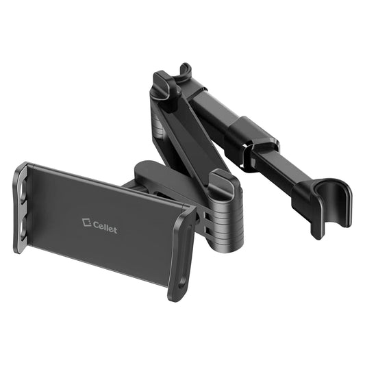 Cellet Universal Car Headrest Mount for Tablets & Phones - 360° Rotating Back Seat Tablet Holder with Extendable Arm - Compatible with iPad