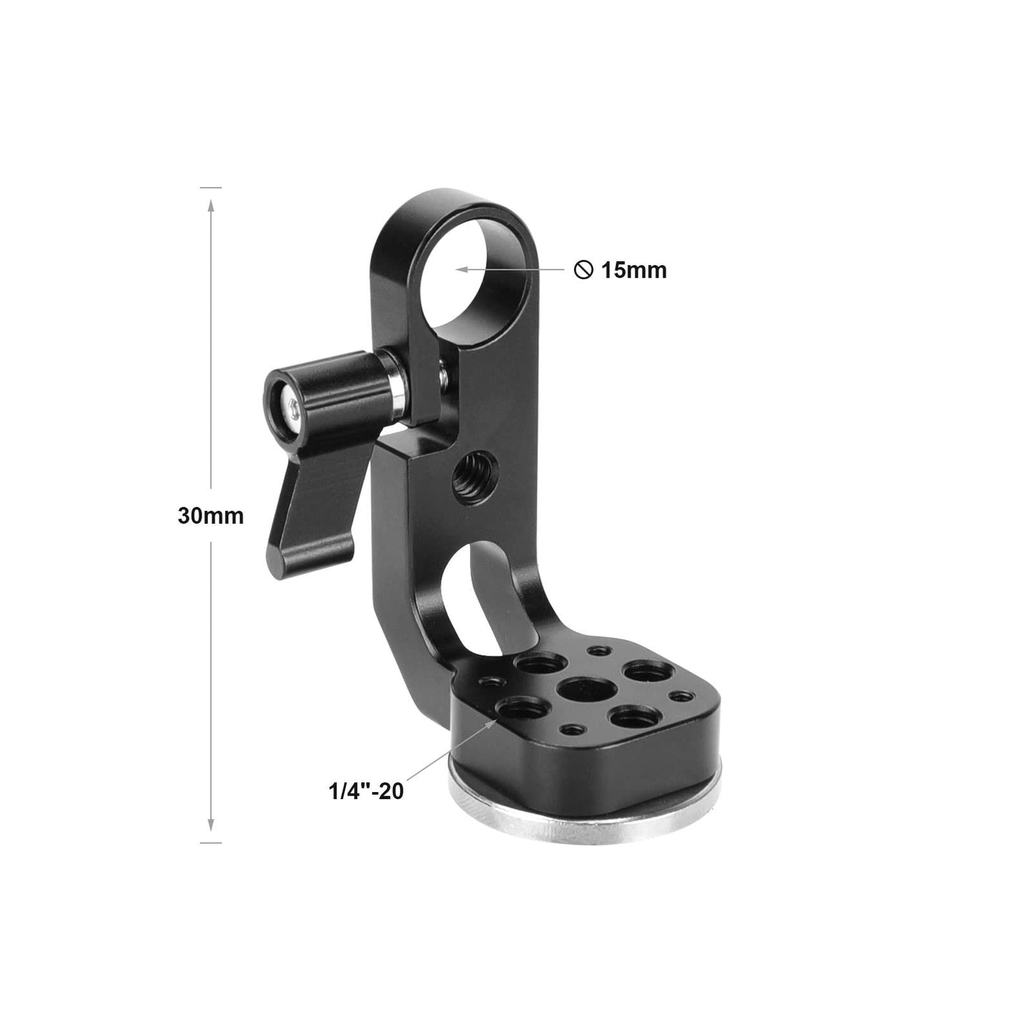 SZRIG M6 Rosette Female Thread Adapter & 15mm Rod Clamp for Photo Studio