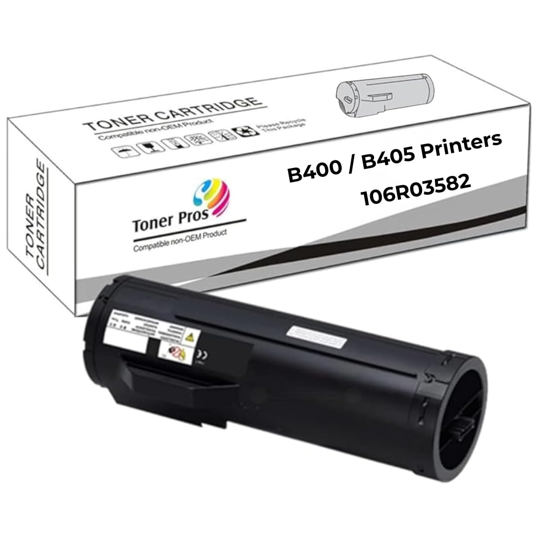 Toner PROS (TM) Remanufactured Xerox Versalink 106R03582 Toner Cartridge - Black High Capacity Toner Replacement for Xerox Versalink B400 / B405