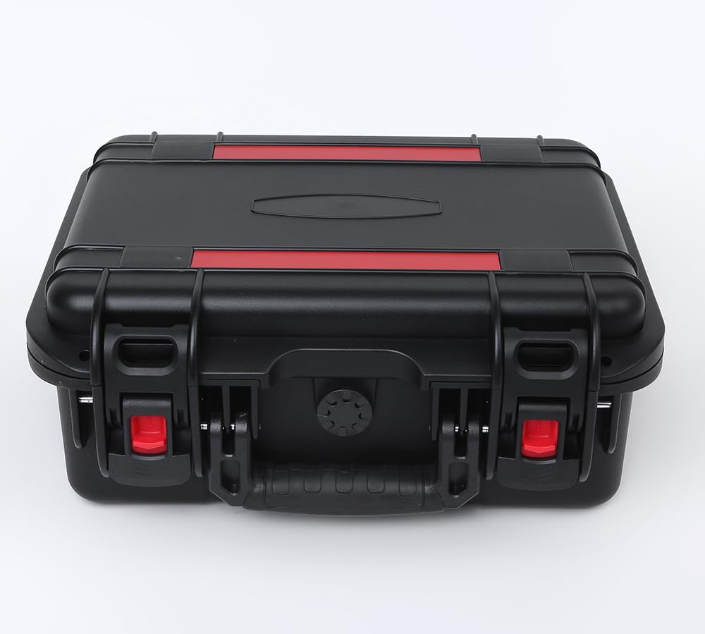 AxiGear 15in Waterproof Hard Case with DIY Customizable Foam Insert (13.5 x 10 x 6in Interior)