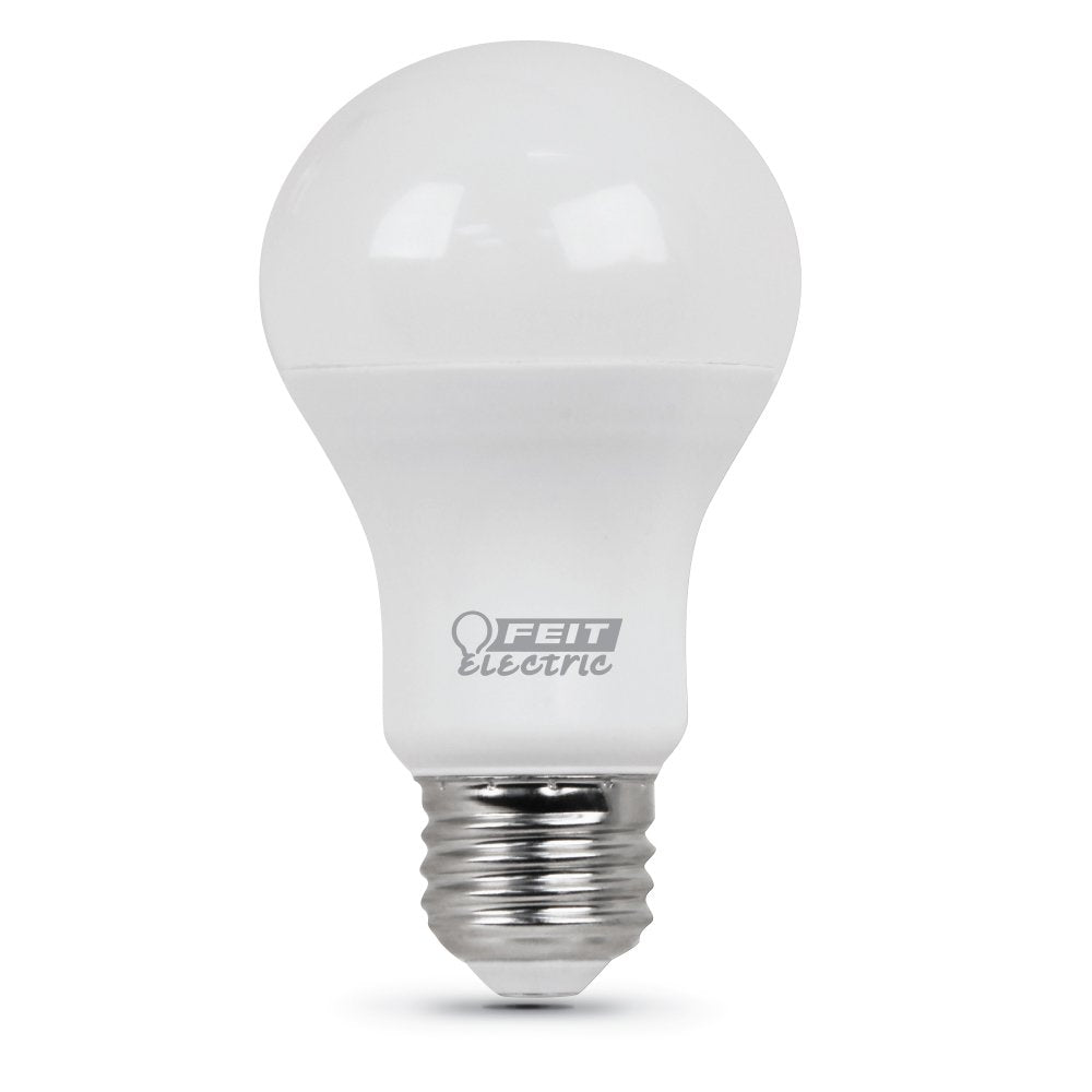 Feit Electric LED Light Bulbs, A19 60W Equivalent, Non Dimmable, 800 Lumens, A19 LED Light Bulbs, E26 Base, 4100k Cool White, A19 LED Bulbs, 10 Year