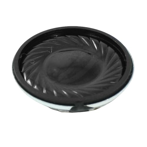 uxcell 1 Watt 8 Ohm 28mm Dia Magnetic Type Aluminum Round Speaker Silver Tone Black