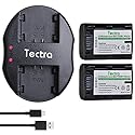 Tectra 2-Pack NP-FH50 Battery and Dual Charger for Sony NP-FH30 NP-FH40 NP-FH50 Battery, Sony Alpha DSLR-A230 DSLR-A290 DSLR-A330 DSLR A380 DSLR A390