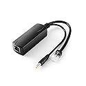 Active PoE Splitter 12V 1A Output with IEEE 802.3af Standard Compliant 10,100Mbps Power Over Ethernet Splitter Adapter for Security IP Camera CCTV
