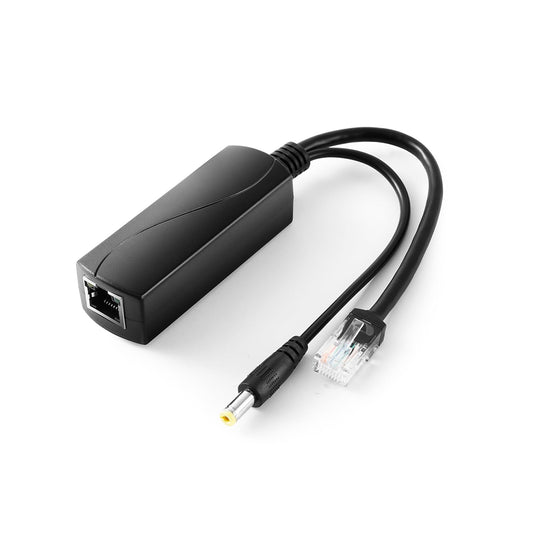 Active PoE Splitter 12V 1A Output with IEEE 802.3af Standard Compliant 10,100Mbps Power Over Ethernet Splitter Adapter for Security IP Camera CCTV