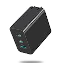 USB C Charger 65W 3 Port Foldable Type C Wall Charger, Fast PD GaN Charger for iPhone 13 Pro Max/13 Pro/13/13 Mini, MacBook Pro, iPad Pro, Switch