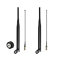 ALMOCN 2PCS 915MHz LoRa Antenna 5dBi Gain Omni-Directional SMA Male Connector + 2PCS IPEX Extension Cable for LoRa Development Board, Security