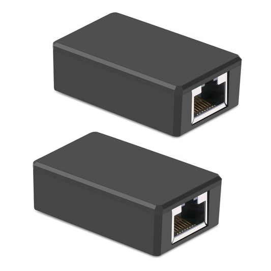 RJ45 Network Coupler, Ethernet Connectors, Ethernet Cable Extender Connector, Outdoor Arrester Protection Network Cable Extension Adapter - Female