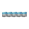 PNY 128GB Elite™ Mobile Accessories Class 10 U1 V10, A1 microSDXC Flash Memory Card for Mobile Devices - 100MB/s, Full HD, UHS-I, Micro SD 5-Pack