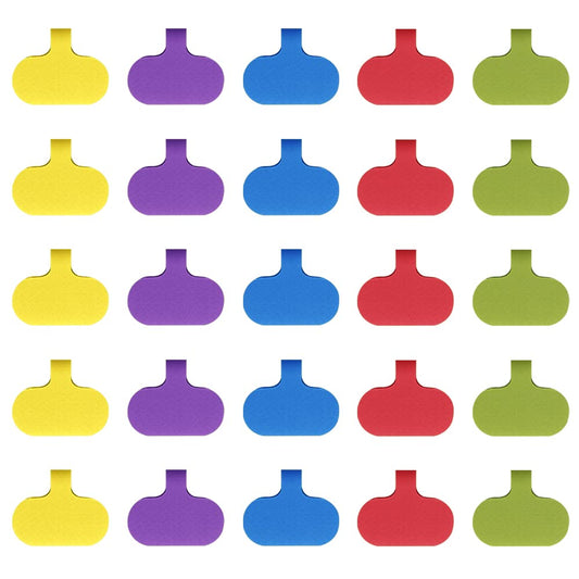 50 Pieces Cable Labels, Self-Adhesive Cable Identification Tags, Multi-Color Cord Labels Wire Labels, Write on Cord Labels for Cable Management