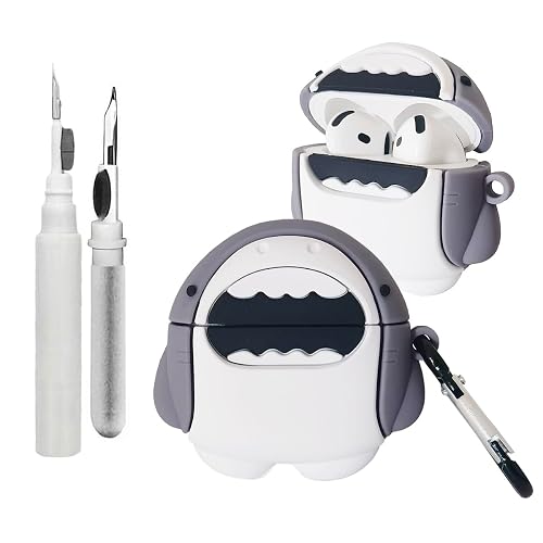 for AirPods 4 Case with Cleaner Kit,Compatible with Airpods 4th Generation Case, 3D Cartoon Cute Silicone Protective Cover for AirPods 4 Cover