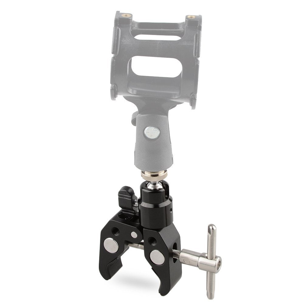 CAMVATE Crab Clamp Articulated 1/4 Mini Ball Head for Microphones - 1465