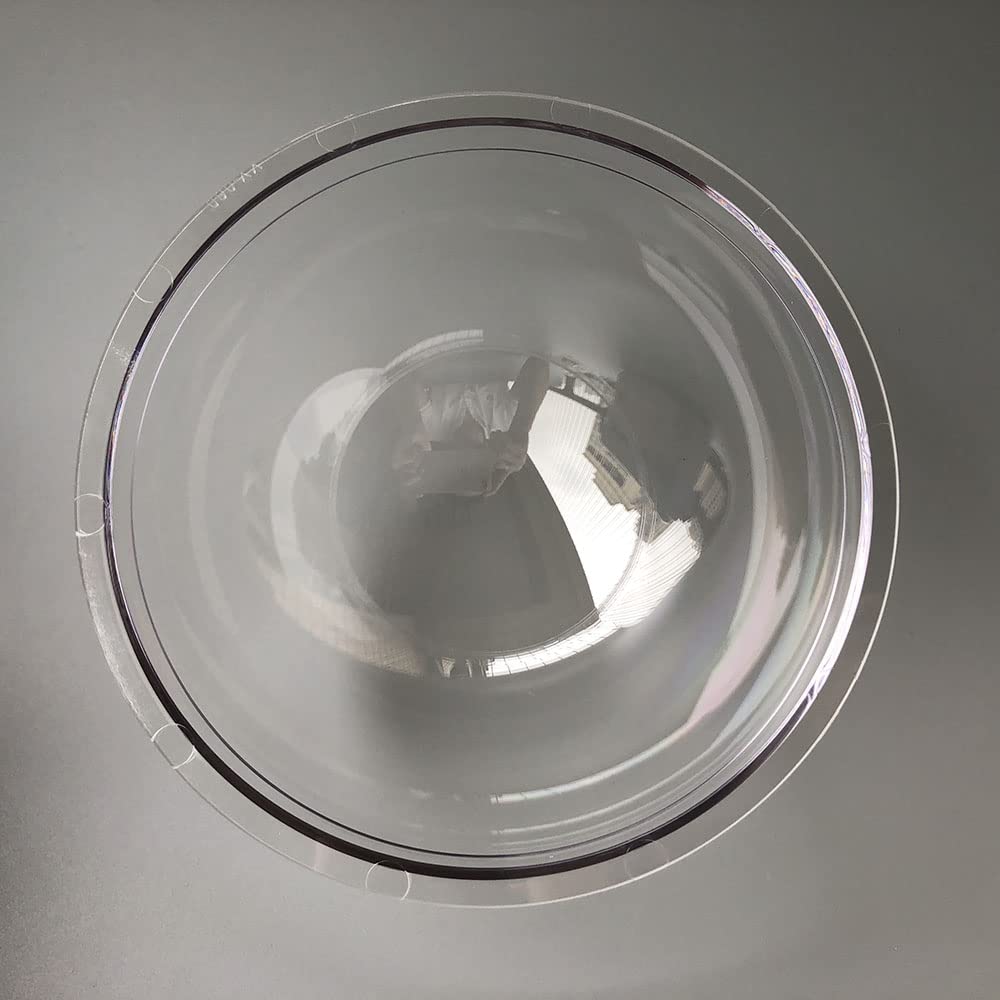 6-Inch Indoor & Outdoor Surveillance Camera Lens Protective Acrylic Dome Cover - Transparent, Dimensions 162x85.5mm