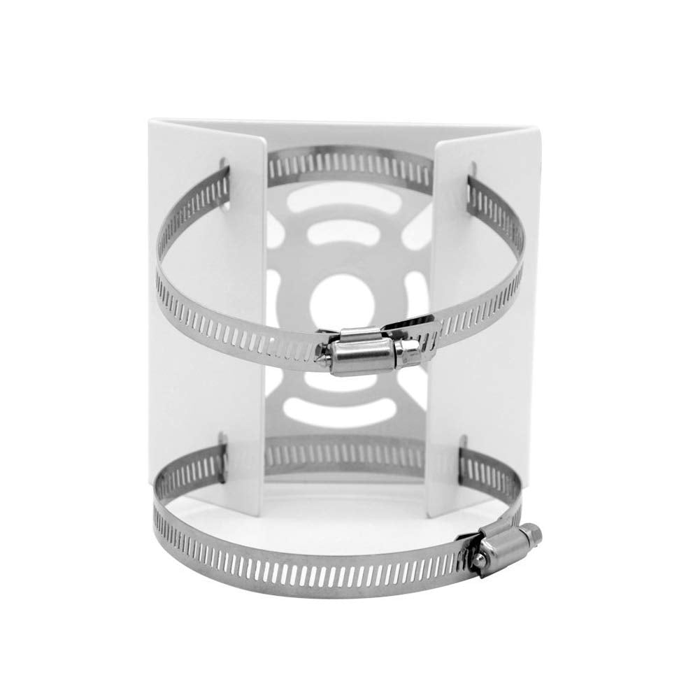 Fox Baby Universal Vertical Pole Mounting Bracket for CCTV Security Camera PTZ Dome, Wall Mounting Loop Bracket with 8 Loops (2 Pcs)