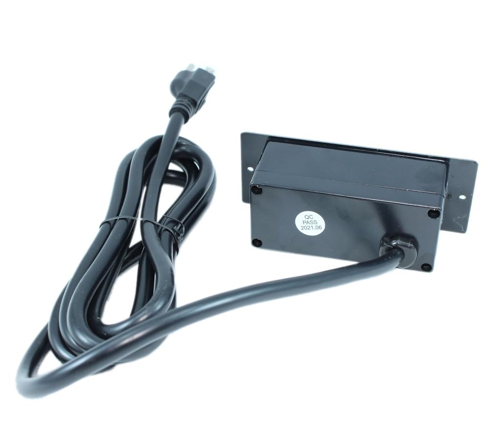 MyCableMart 2 Port USB Plus 2 120volt 12 Amp Recessed Charging Center, 6ft Power Cable
