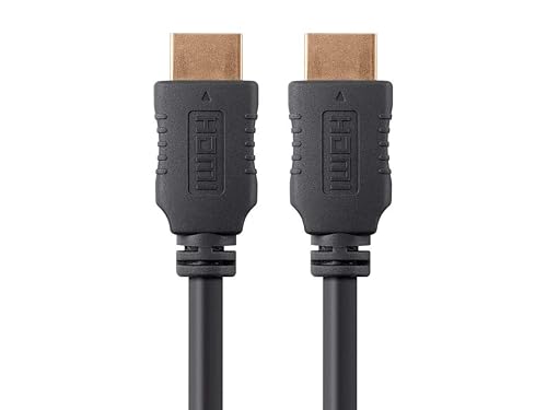 Monoprice 4K High Speed HDMI Cable - HDMI 2.0, 4K@60Hz, HDR, HDR10, Dolby Vision, 18Gbps, YUV 4:4:4, 28AWG, With Ferrite Cores, 6 Feet, Black