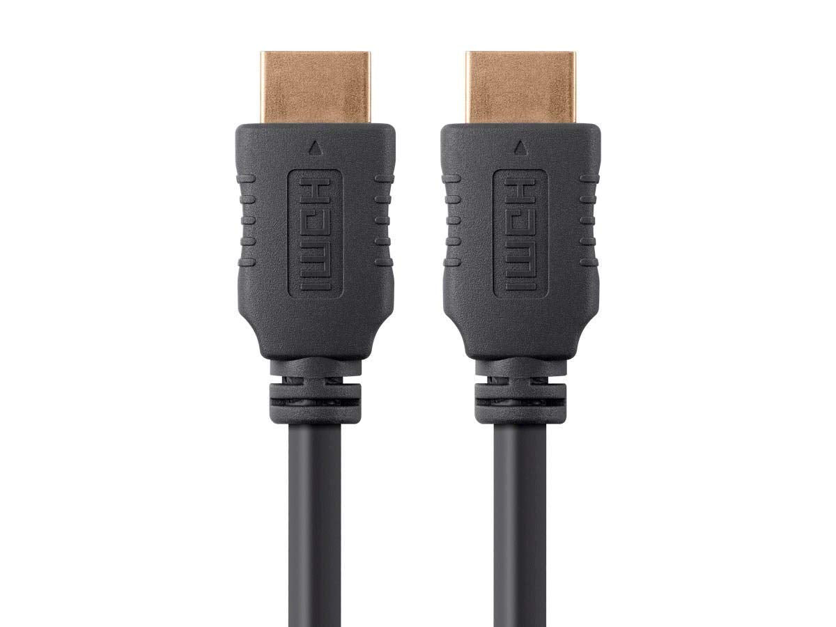 Monoprice 4K High Speed HDMI Cable - HDMI 2.0, 4K@60Hz, HDR, HDR10, Dolby Vision, 18Gbps, YUV 4:4:4, 28AWG, With Ferrite Cores, 6 Feet, Black