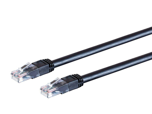 Monoprice Cat6 Ethernet Patch Cable - Outdoor Rated, Snagless RJ45, Stranded, 550MHz, UTP, 24AWG, 100 Feet, Black
