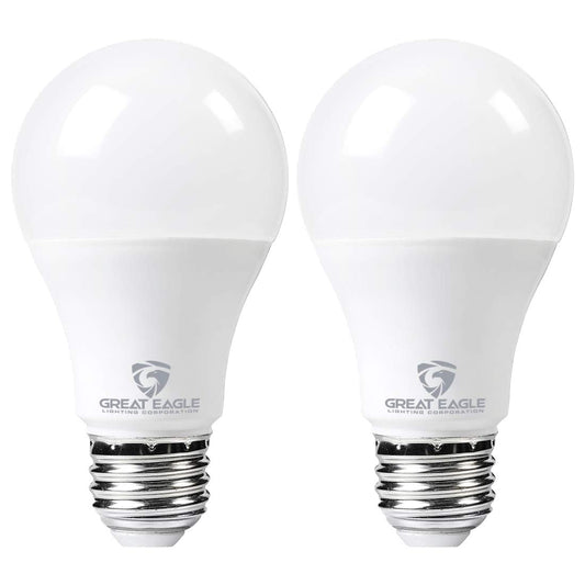 Great Eagle Lighting Corporation Super Bright LED Light Bulb 150W-200W Equivalent Dimmable 4000K Cool White UL Listed (2 Pack)