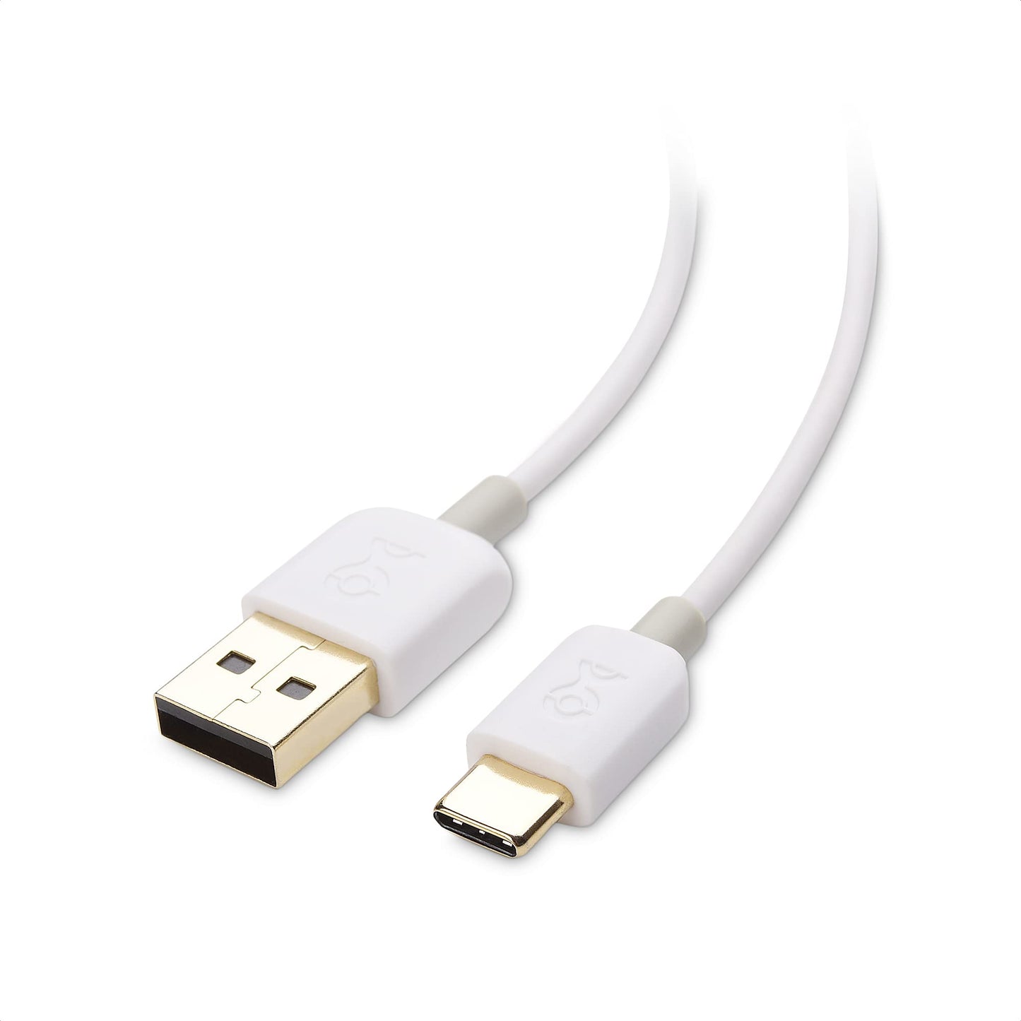 Cable Matters 3-Pack Short USB to USB C Charging Cable - 6 Inch/15cm, 3A Fast Charging in White for iPhone 16/15, Samsung Galaxy S23, S22 Note 20, LG
