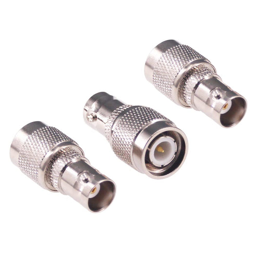 RFaha 3pcs TNC Male to BNC Female RF Coax Adapter TNC to BNC Coaxial Connector(F49-3)
