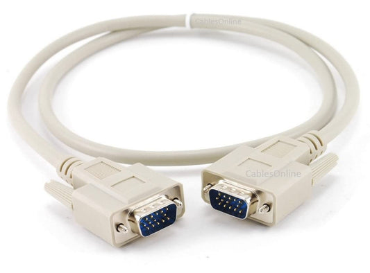 CablesOnline 3ft VGA (HD15) Male to Male Monitor Video Cable (V-1003)