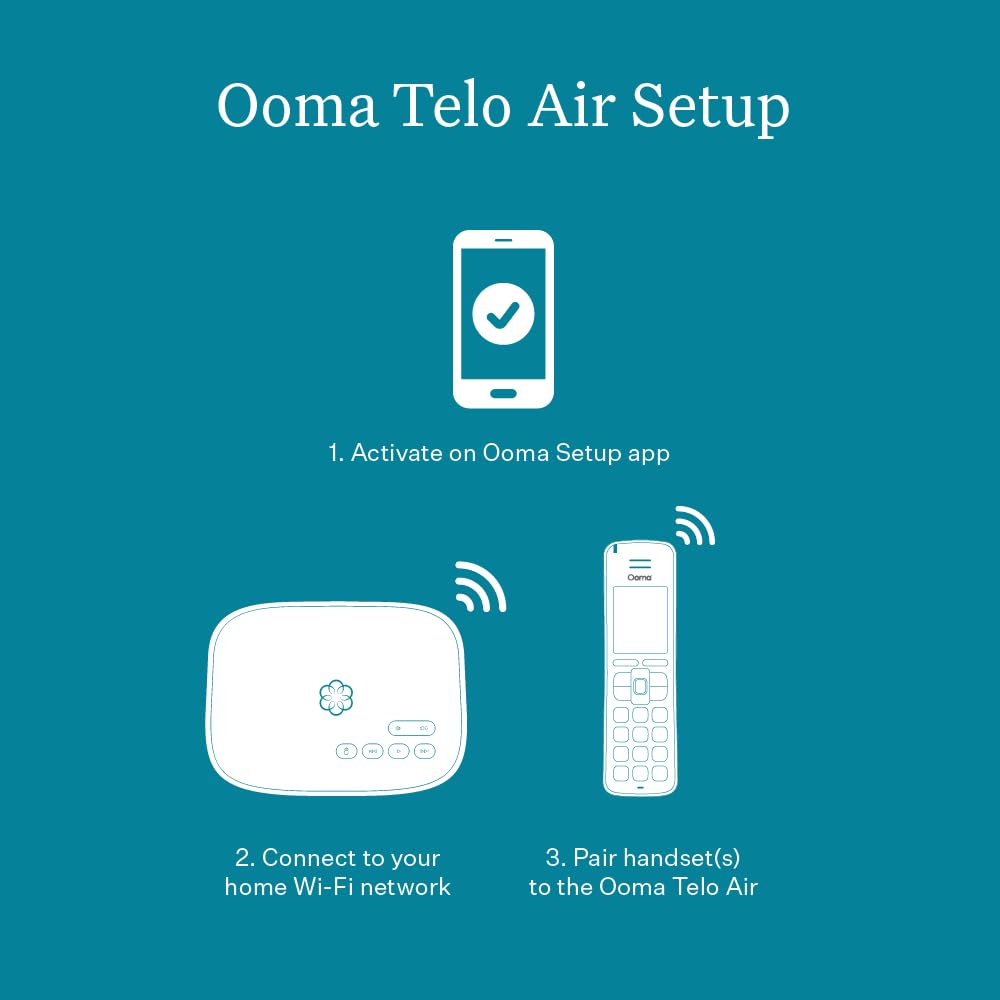 Ooma Telo Air VoIP Free Internet Home Phone Service with Wireless Connectivity. Affordable landline replacement. Unlimited nationwide calling. Call
